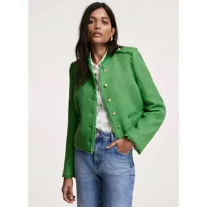 Mint Velvet Green Boucle Jacket